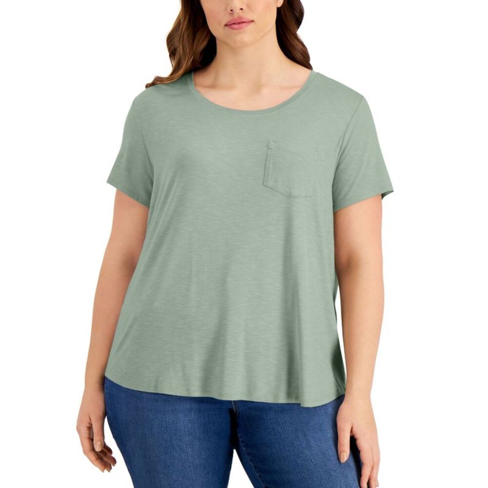 Style & Co Plus Size One Pocket T-Shirt